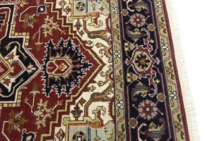 Red Floral 8X10 Heriz Serapi Oriental Rug