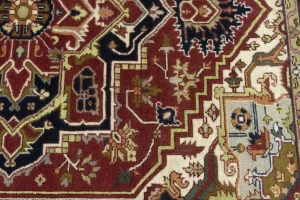 Red Floral 8X10 Heriz Serapi Oriental Rug