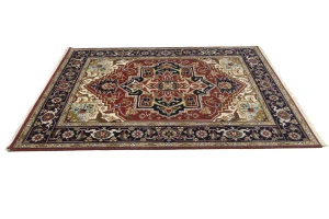 Red Floral 8X10 Heriz Serapi Oriental Rug