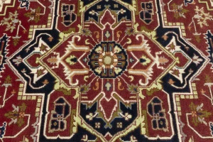 Red Floral 8X10 Heriz Serapi Oriental Rug