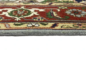 Light Gray Floral 9X12 Heriz Serapi Oriental Rug