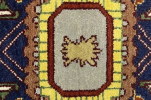 Cream Floral 9X12 Heriz Serapi Oriental Rug