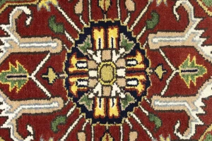 Gray Floral 9X12 Heriz Serapi Oriental Rug