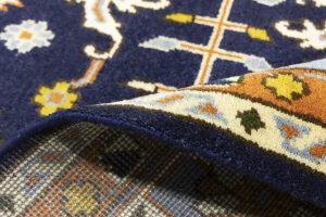 Dark Purple-navy Floral 9X12 Indo-Mahal Oriental Rug
