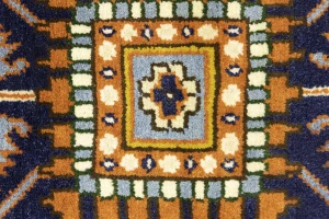 Dark Purple-navy Floral 9X12 Indo-Mahal Oriental Rug