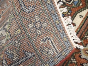 Cream Floral 3X16 Heriz Serapi Oriental Runner Rug
