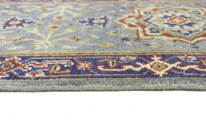 Gray Floral 3X8 Heriz Serapi Oriental Runner Rug
