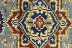 Gray Floral 3X8 Heriz Serapi Oriental Runner Rug