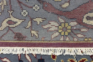 Gray Pictorial 2'5X8 Oriental Runner Rug
