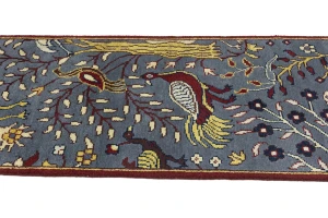 Gray Pictorial 2'5X8 Oriental Runner Rug