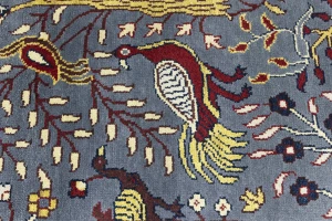 Gray Pictorial 2'5X8 Oriental Runner Rug