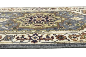 Gray Floral 3X6 Traditional Heriz Serapi Oriental Rug
