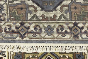 Gray Floral 3X6 Traditional Heriz Serapi Oriental Rug
