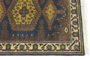 Gray Tribal 3X9 Geometric Indo-Viss Oriental Runner Oriental Rug