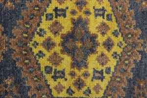 Gray Tribal 3X9 Geometric Indo-Viss Oriental Runner Oriental Rug