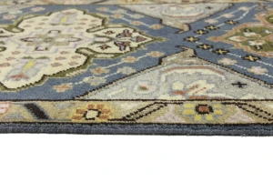 Gray Floral 3X8 Traditional Heriz Serapi Oriental Runner Rug
