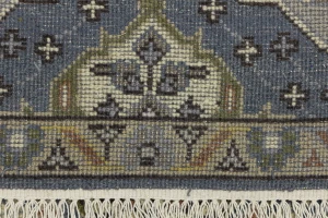 Gray Floral 3X8 Traditional Heriz Serapi Oriental Runner Rug