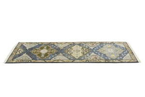 Gray Floral 3X8 Traditional Heriz Serapi Oriental Runner Rug