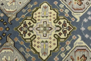 Gray Floral 3X8 Traditional Heriz Serapi Oriental Runner Rug