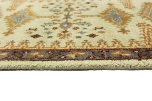 Beige Tribal 3X14 Geometric Indo-Viss Oriental Runner Rug