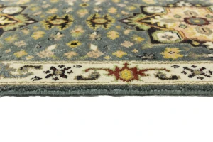 Gray Floral 2'6X10'4 Heriz Serapi Oriental Runner Rug