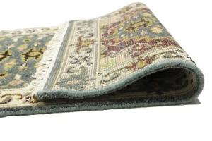 Gray Floral 2'6X10'4 Heriz Serapi Oriental Runner Rug