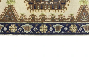 Cream Tribal 3X12 Indo-Viss Oriental Runner Oriental Rug