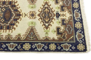 Cream Tribal 3X12 Indo-Viss Oriental Runner Oriental Rug