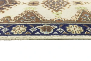 Cream Tribal 3X12 Indo-Viss Oriental Runner Oriental Rug