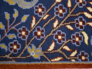 Blue Pictorial 3X12 Oriental Runner Rug