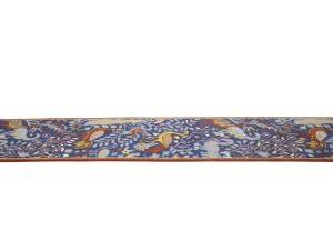 Blue Pictorial 3X12 Oriental Runner Rug