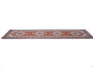Rusty Red Floral 3X10 Heriz Serapi Oriental Runner Rug