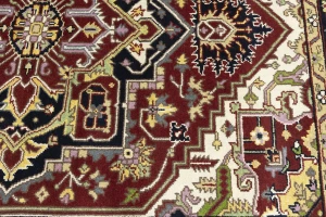 Red Floral 8X10 Traditional Heriz Serapi Oriental Rug