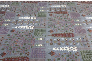 Gray Floral 9X12 Traditional Tree of Life Chobi Oriental Rug