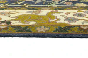 Blue-gray Pictorial Tribal 10X14 Chobi Oriental Rug