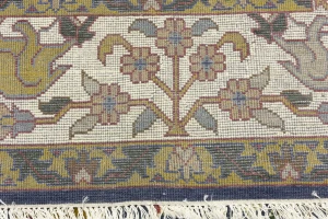Blue-gray Pictorial Tribal 10X14 Chobi Oriental Rug