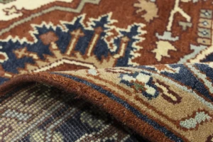 Rusty Red Floral 8X10 Heriz Serapi Oriental Rug