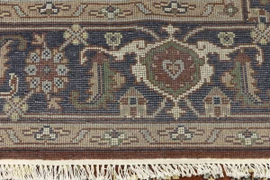 Rusty Red Floral 8X10 Heriz Serapi Oriental Rug