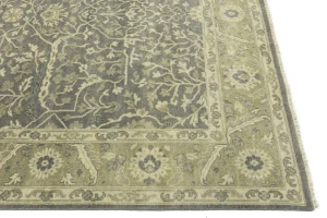 Brown Floral 8X10 Chobi Peshawar Oriental Rug