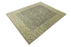 Brown Floral 8X10 Chobi Peshawar Oriental Rug