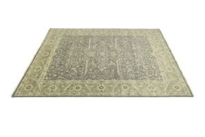 Brown Floral 8X10 Chobi Peshawar Oriental Rug