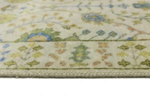 Ivory Floral 3X12 Osh Chobi Oriental Runner Rug