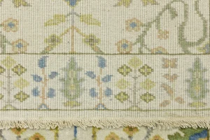 Ivory Floral 3X12 Osh Chobi Oriental Runner Rug