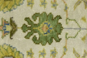 Ivory Floral 3X12 Osh Chobi Oriental Runner Rug