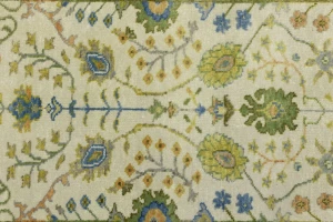 Ivory Floral 3X12 Osh Chobi Oriental Runner Rug