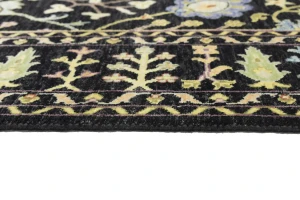 Black Floral 8X10 Osh Chobi Oriental Rug