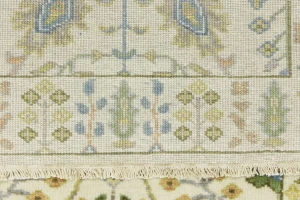 Ivory Floral 2'5X8 Osh Chobi Oriental Runner Rug