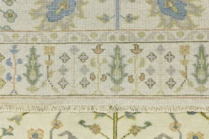 Ivory Floral 4X6 Osh Chobi Oriental Rug