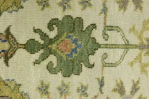 Ivory Floral 4X6 Osh Chobi Oriental Rug