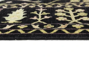 Black Floral 10X14 Osh Chobi Oriental Rug